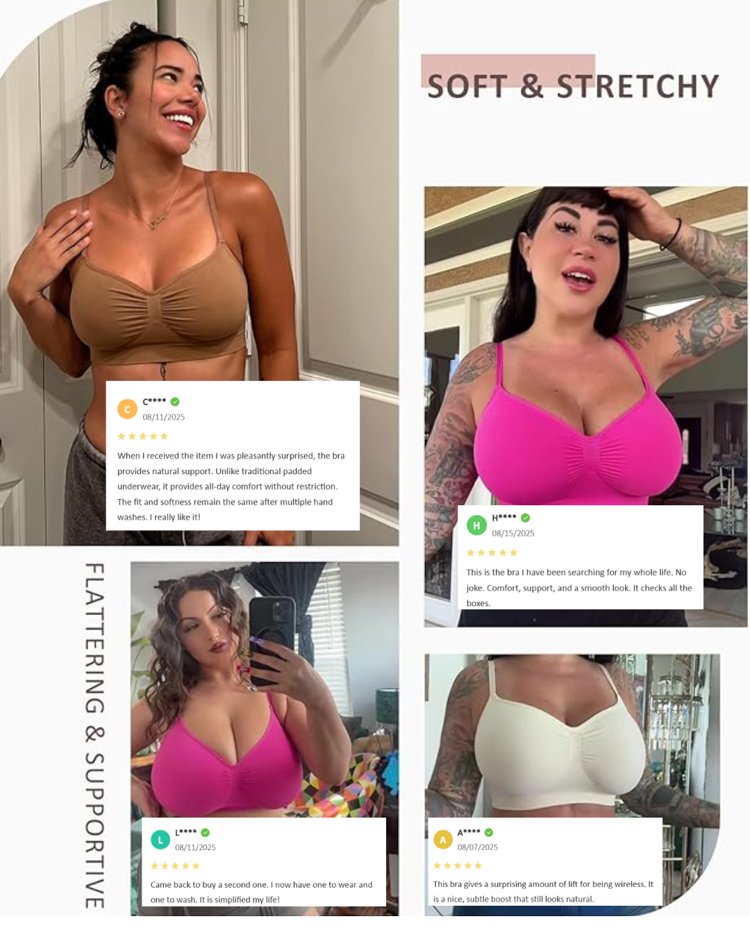 Seamless Wireless Comfort Bra