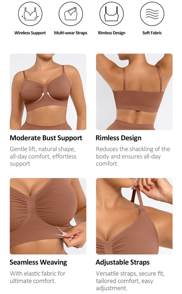 Seamless Wireless Comfort Bra
